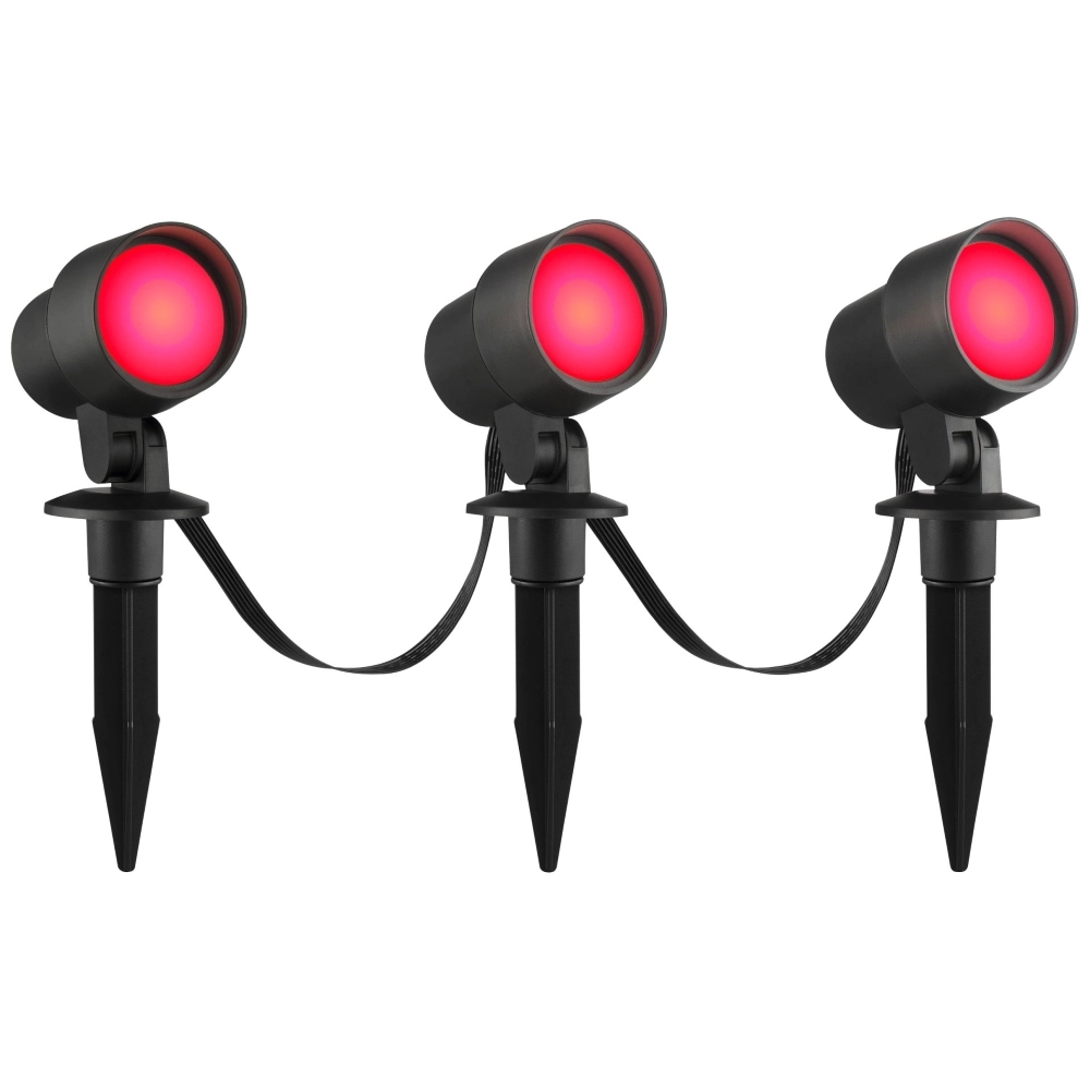 Smart prikspot set Kamara RGB - 3 stuks - met 3 meter snoer en stekker Brilliant 4004353453717