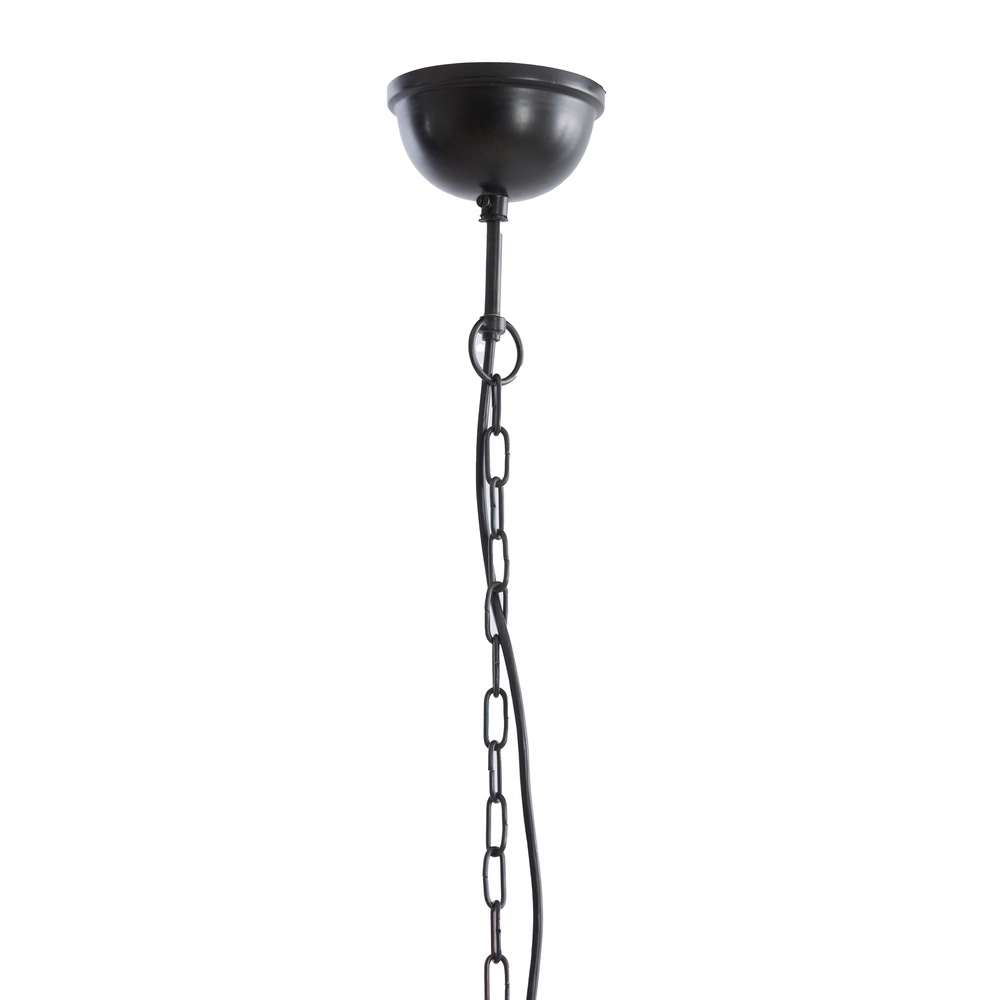 Houten hanglamp Barsia Ø 50cm - walnoot kleur Light & Living 8717807701055