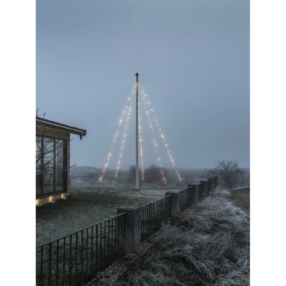 Verlichting 8m - 5x 100 led - 2700K voor vlaggenmast KonstSmide 7318307811377