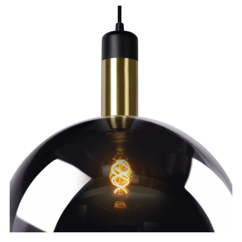 Hanglamp Julius Ø 20cm smoke glas Lucide 5411212343321