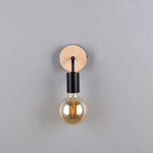 Wandlamp Merida zwart Trio 4017807670783