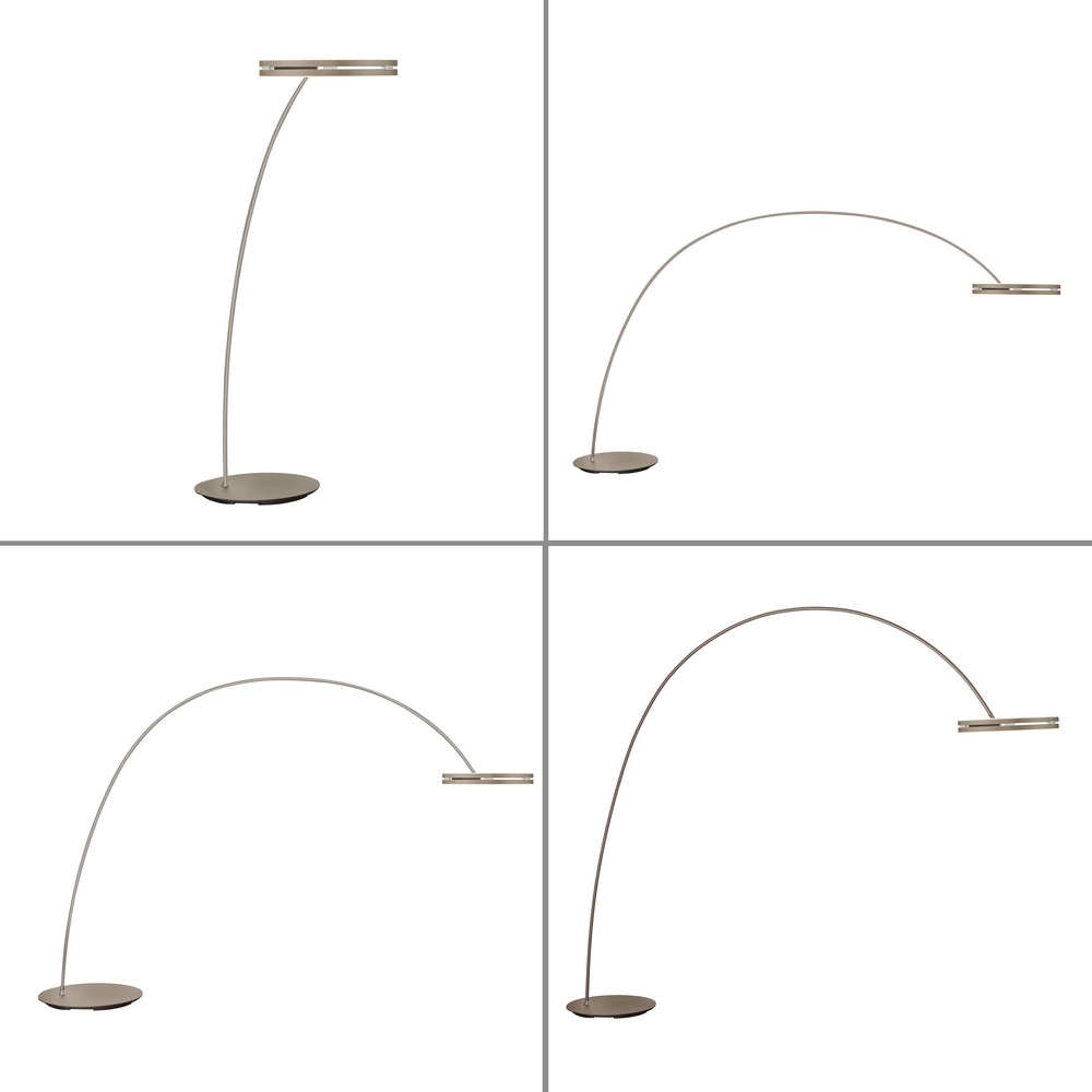 Strakke booglamp Pure Loop-Bow verstelbaar - bronce Paul Neuhaus 4012248397169
