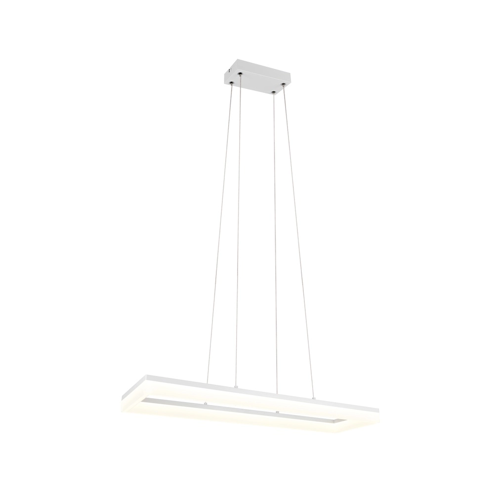 Strakke hanglamp Camino wit