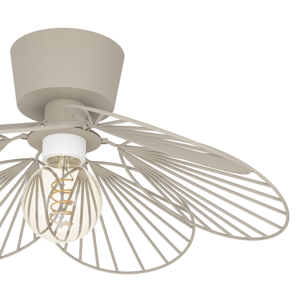Plafondlamp Binacua zand bruin Ø 45cm
