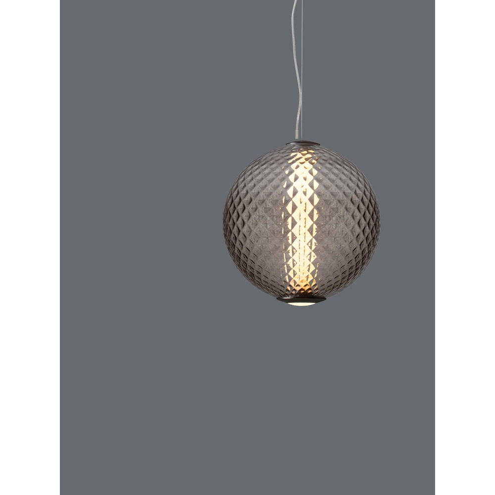 Hanglamp Aora bol bruin glas Lyora 5212017483812