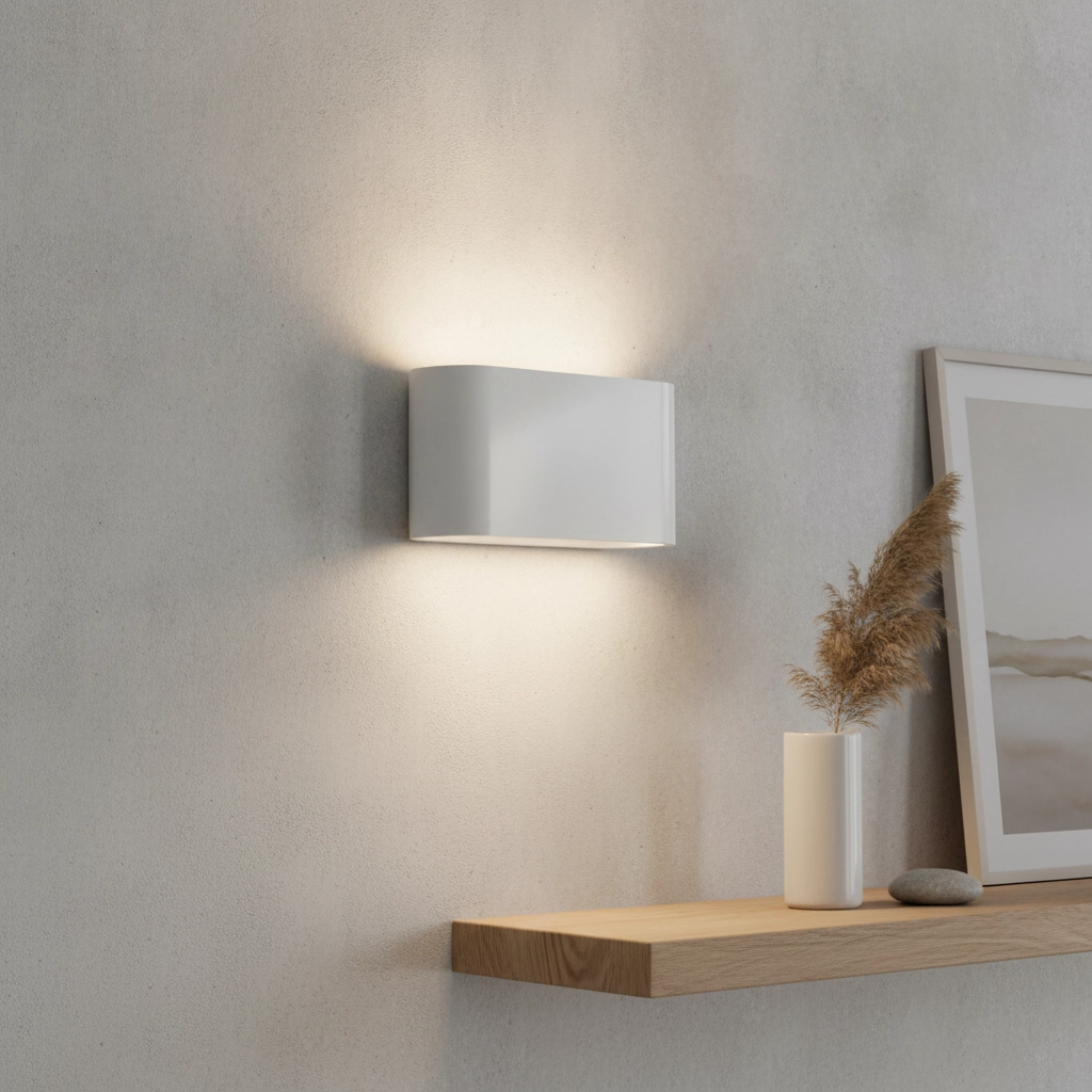 Unieke wandlamp Lille wit