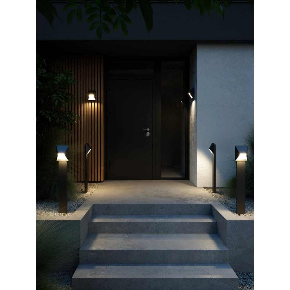 Moderne padverlichting Pontio zwart Nordlux 5704924010910
