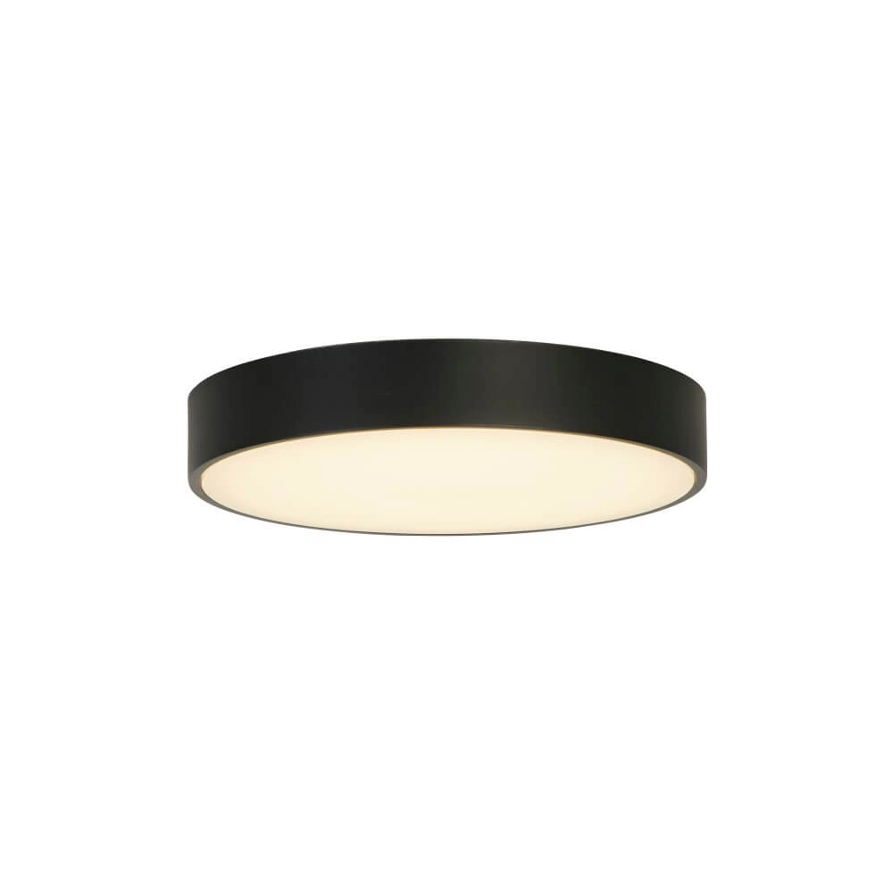 Plafondlamp Palma zwart met wit venster