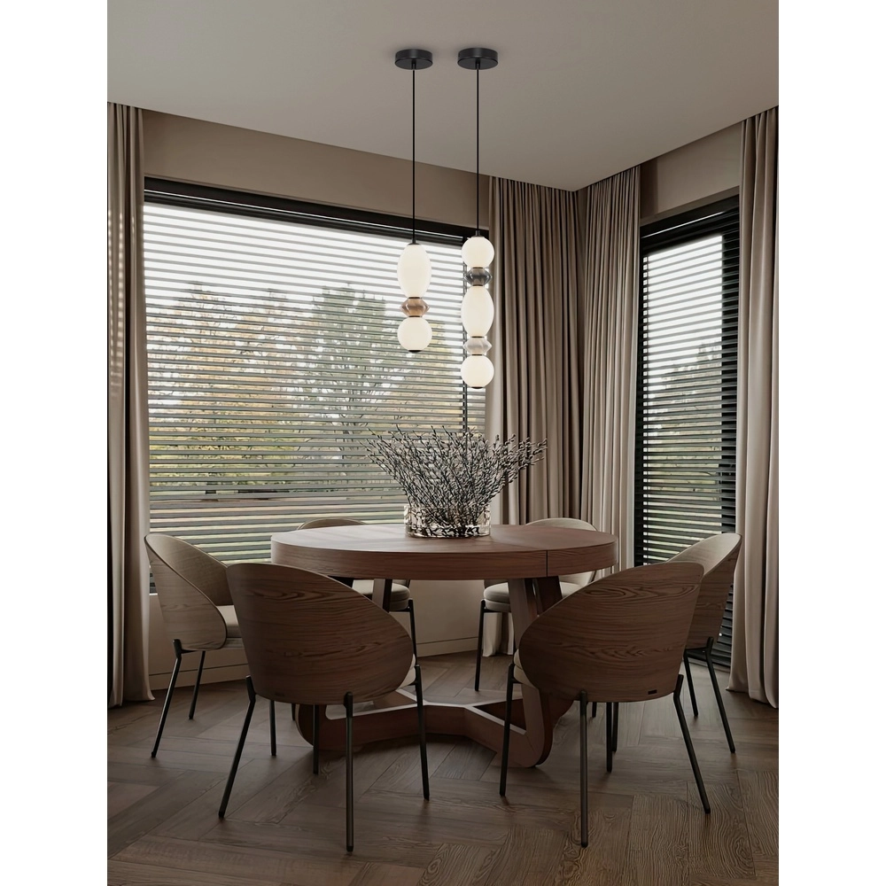Hanglamp Pallina grijs - wit Lyora 5212017484000