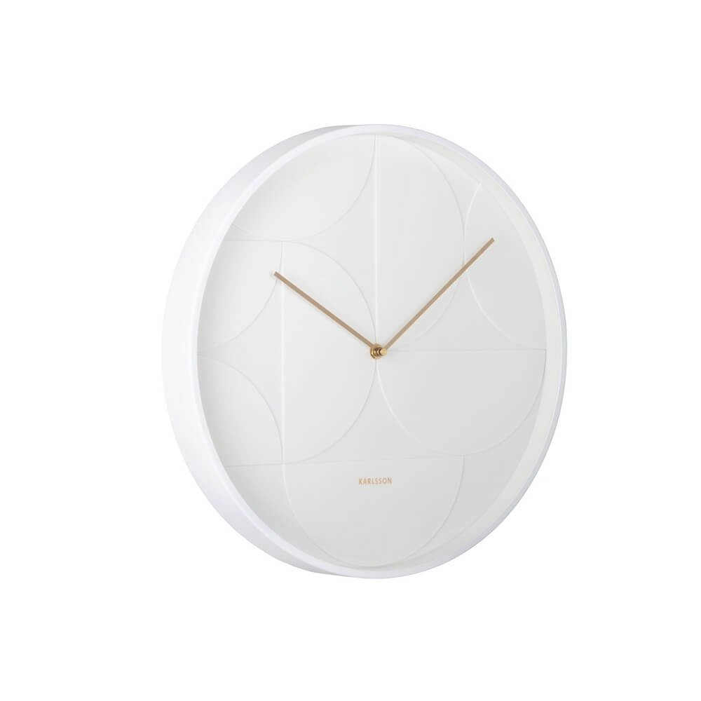 Wandklok Echelon Circular wit - Ø 40cm Karlsson 8714302727726