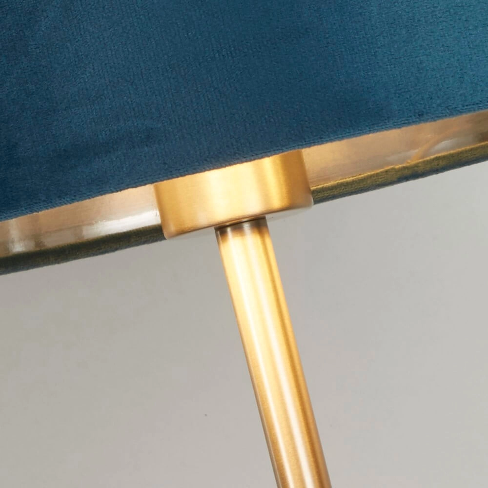 Tafellamp Finn goud met blauw Searchlight 5053423257242