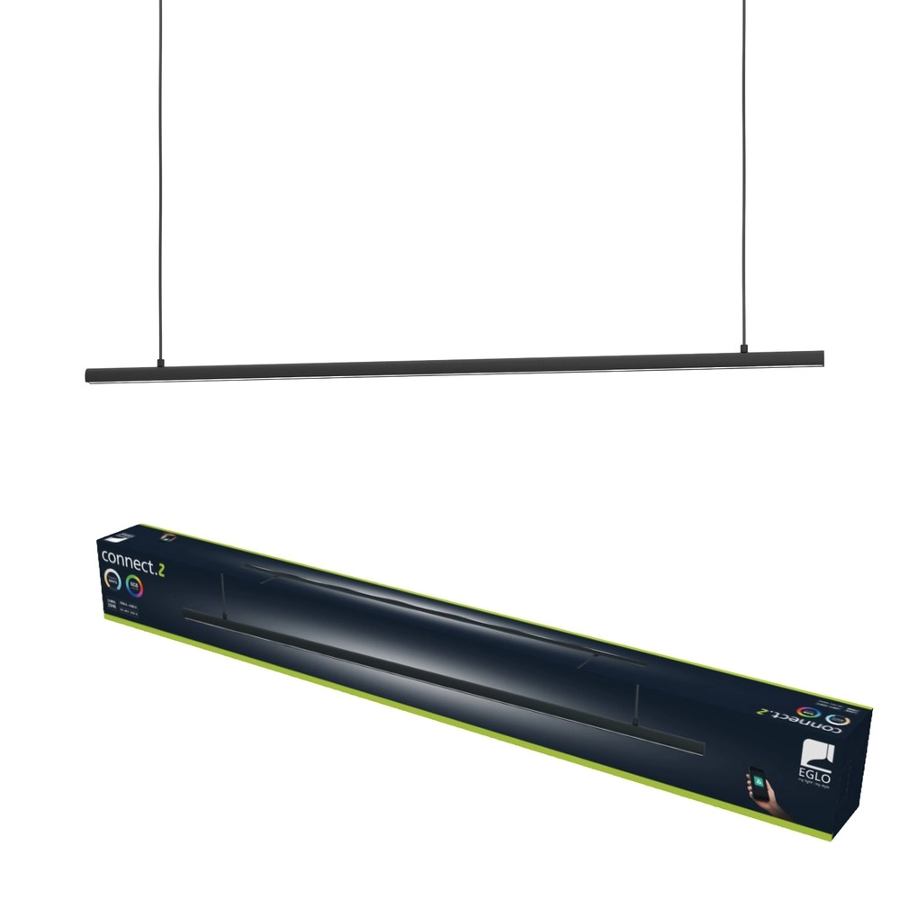 Smart hanglamp Flatron-Z zwart 100,5cm Eglo 9008606390571