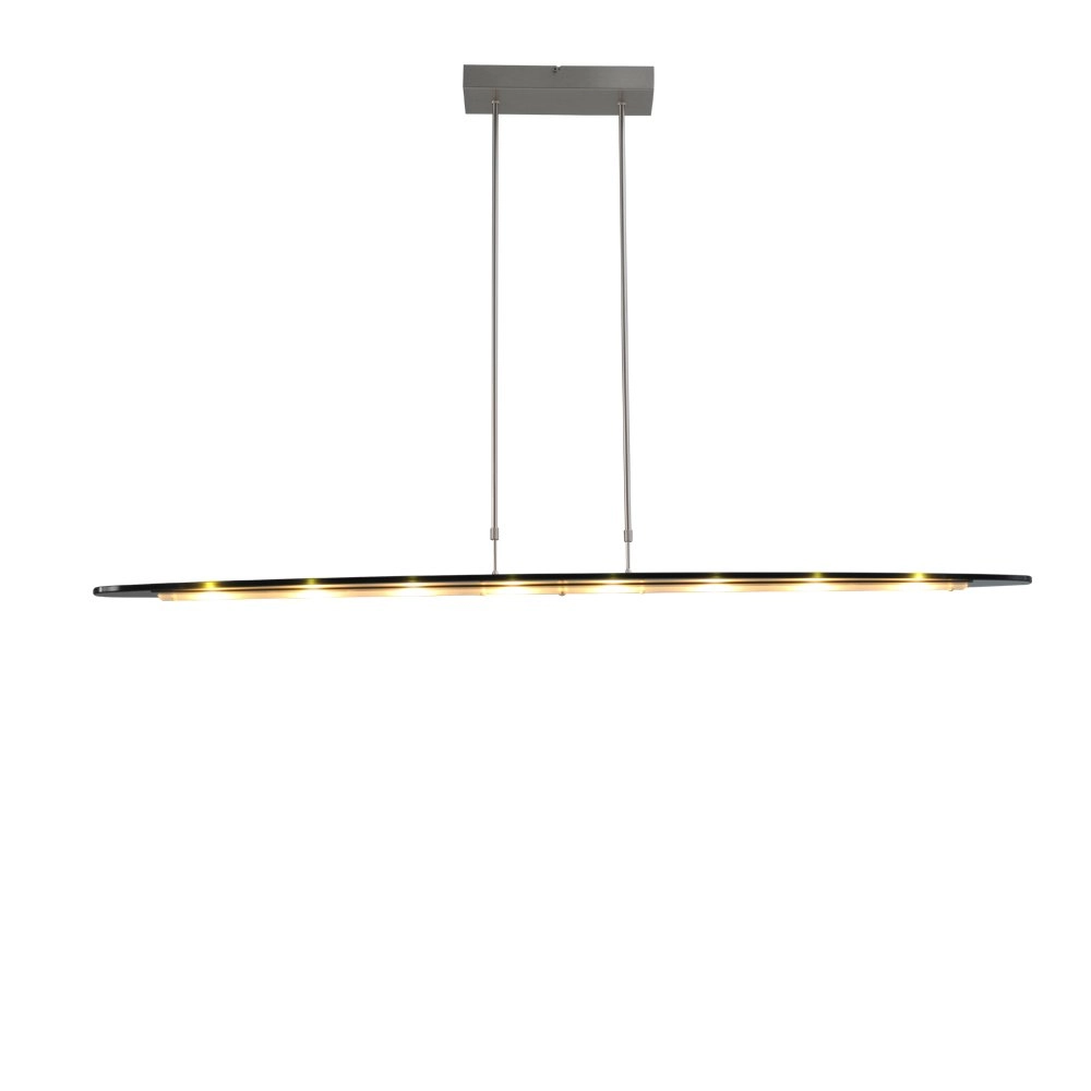 Eetkamerlamp Vigo 2 140cm nikkel met zwart Masterlight 8718121181110