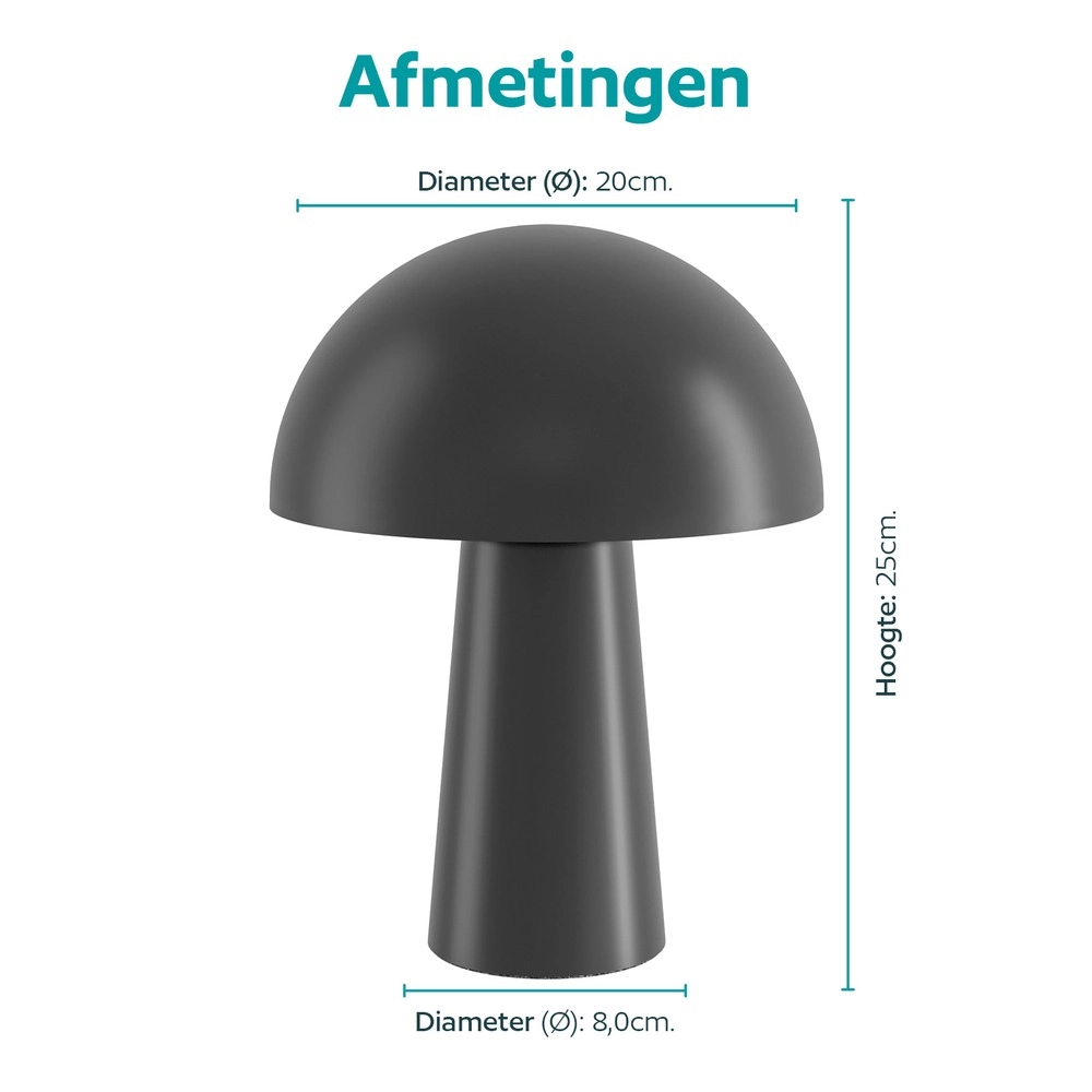 Tafellamp Bufalara zwart Eglo 9008606405336