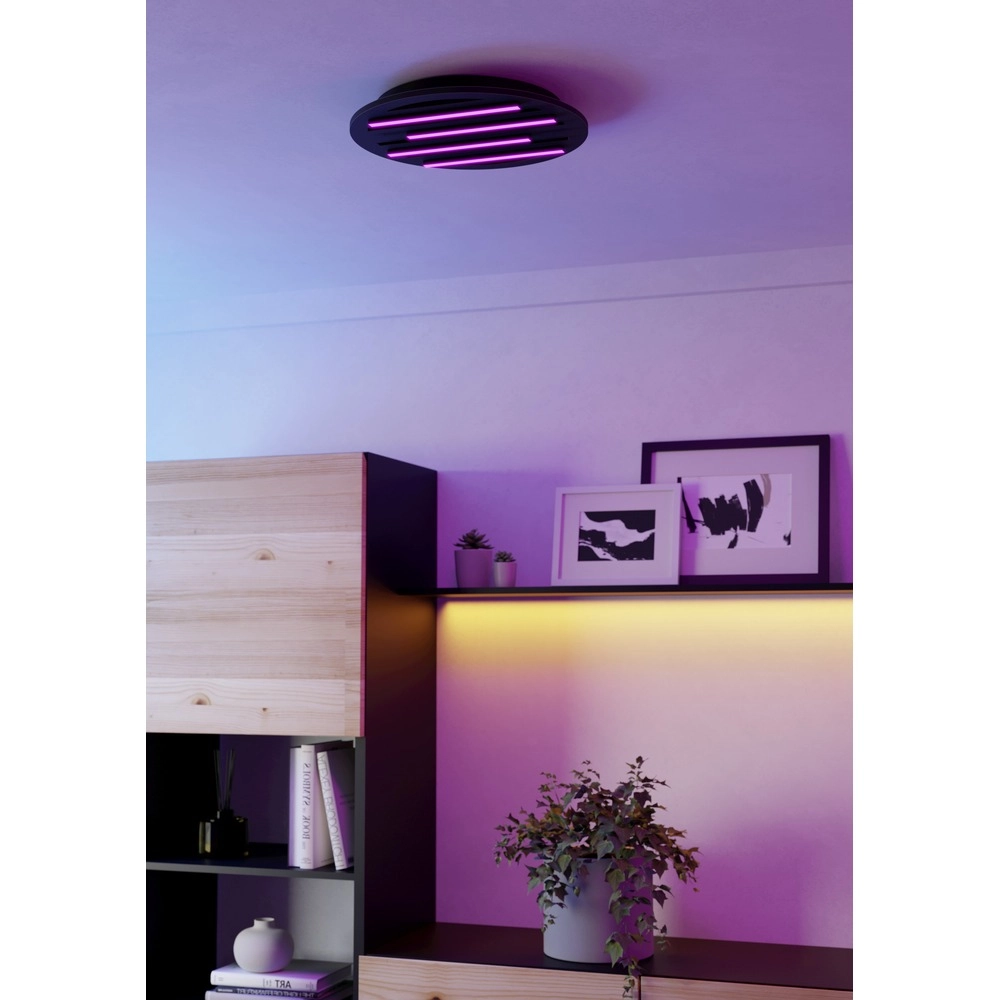 Smart plafonniere Pitrignani-Z rond Ø 38cm zwart Eglo 9008606390519