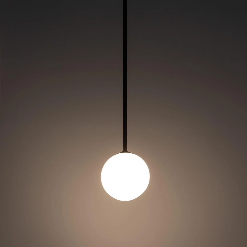Glazen plafondlamp Kier L zwart - 140cm Lyora 5903139103107