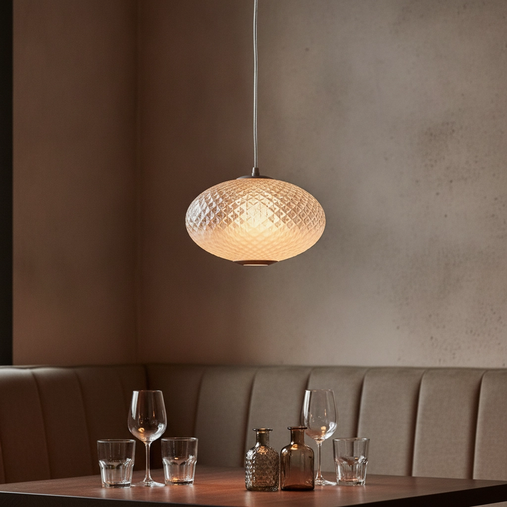 Hanglamp Aora ovaal opaal glas