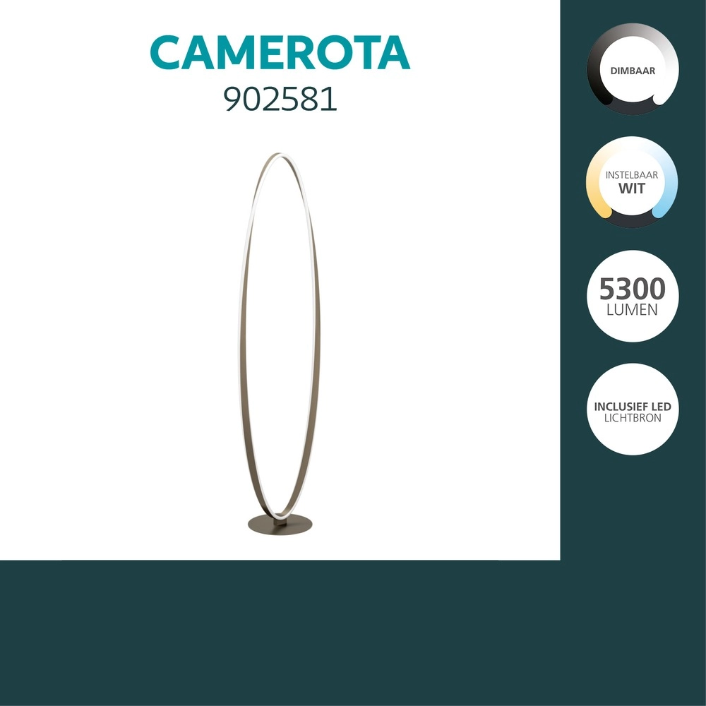 Design vloerlamp Camerota donker brons Eglo 9008606391264
