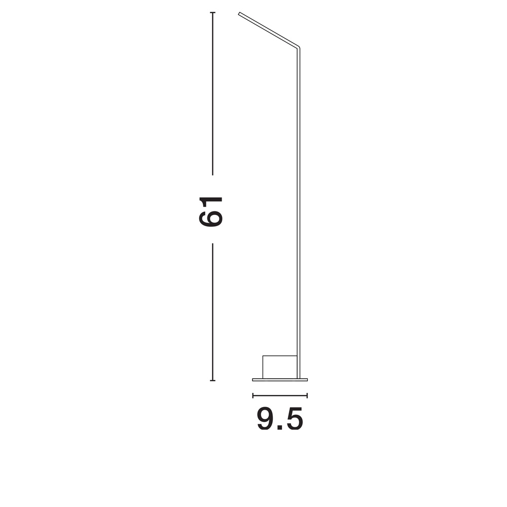Strakke tuinlamp Vel 61cm Lyora 5212017450883