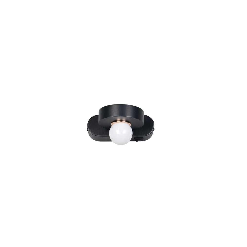 Wandlamp Arpino zwart 15cm Trio 4017807683639