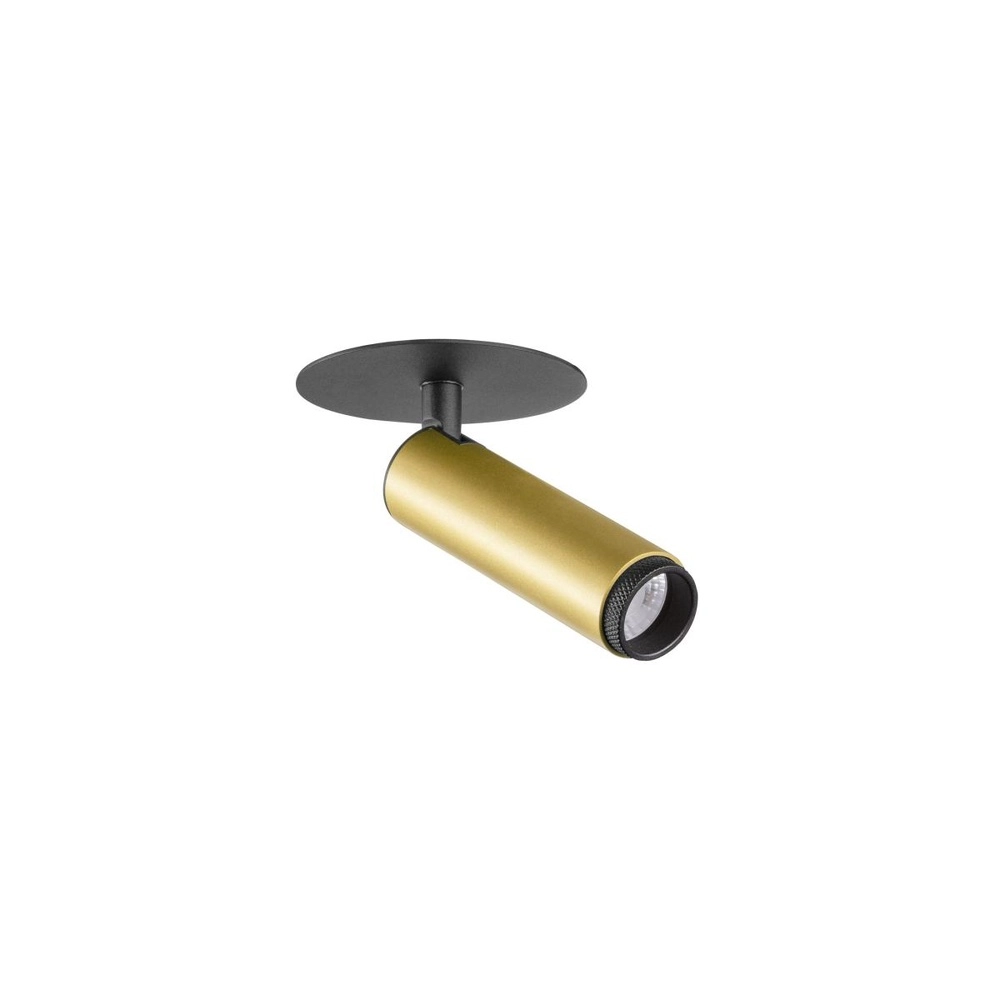 Inbouwspot Grip! S goud met zwart 2700K SLV 4024163304788