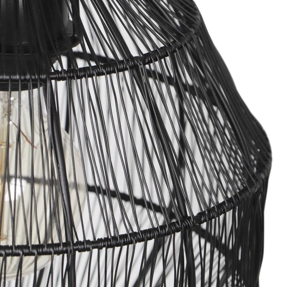 Ronde hanglamp Soraya Ø 26cm - zwart Trio 4017807617474
