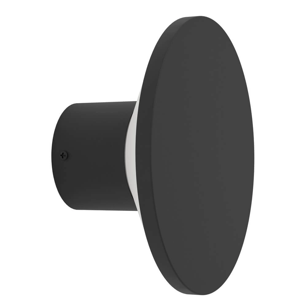 Ronde design wandlamp Rigosa zwart