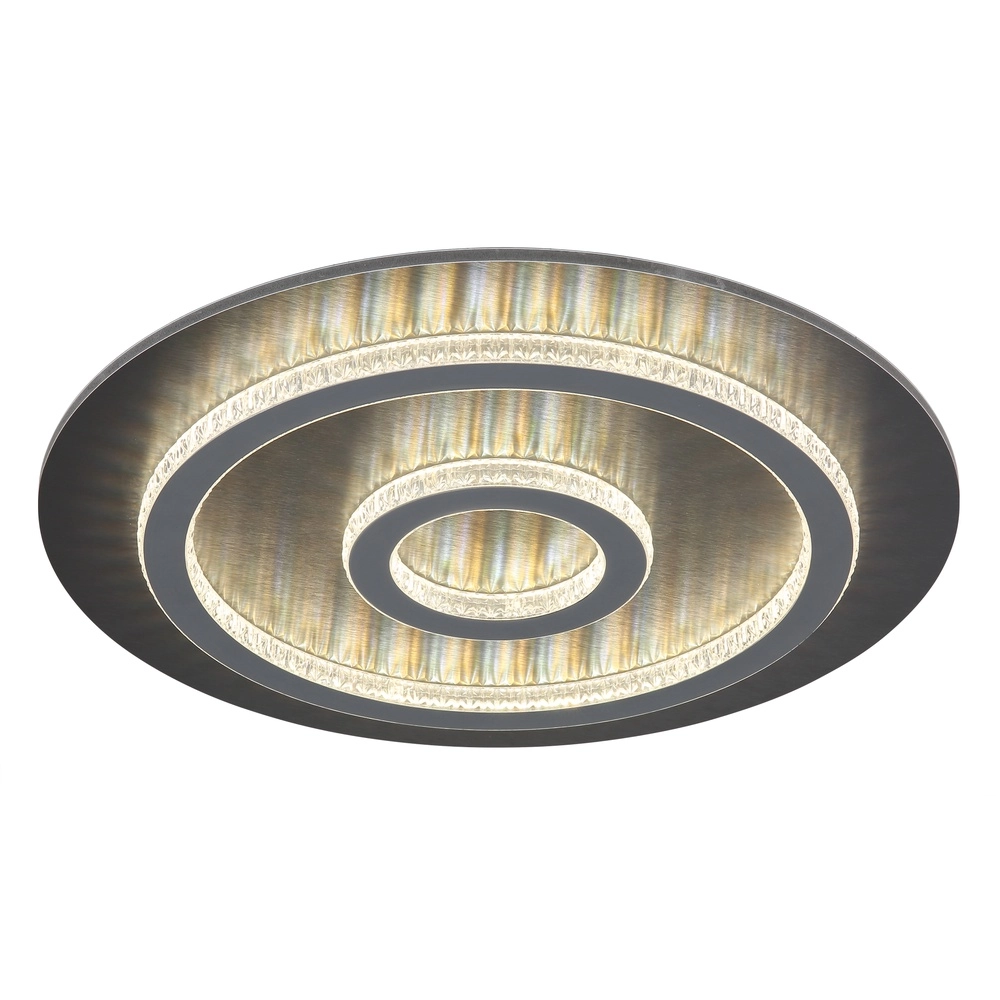 Plafondlamp Jayden zwart Ø 45cm
