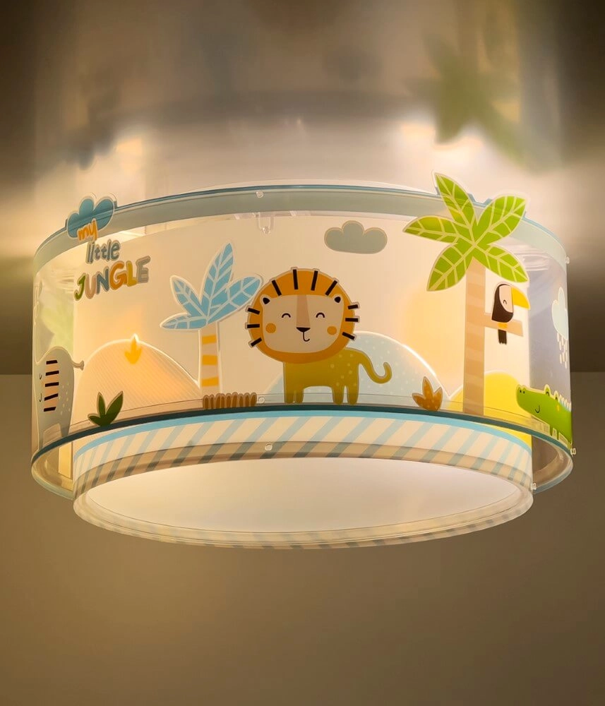Kinder plafondlamp Little Jungle Dalber 8420406003344