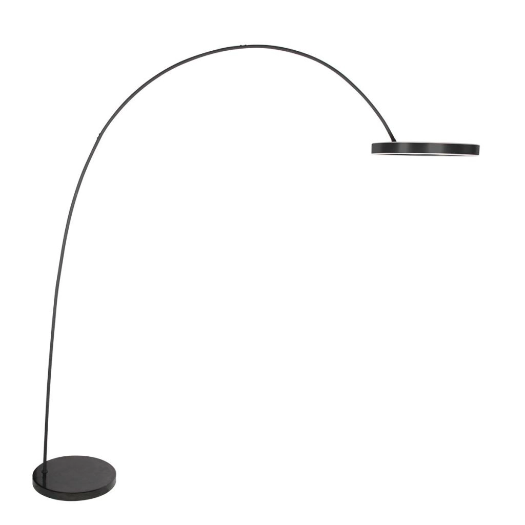 Moderne booglamp Luna-Arc zwart Steinhauer 8712746180190
