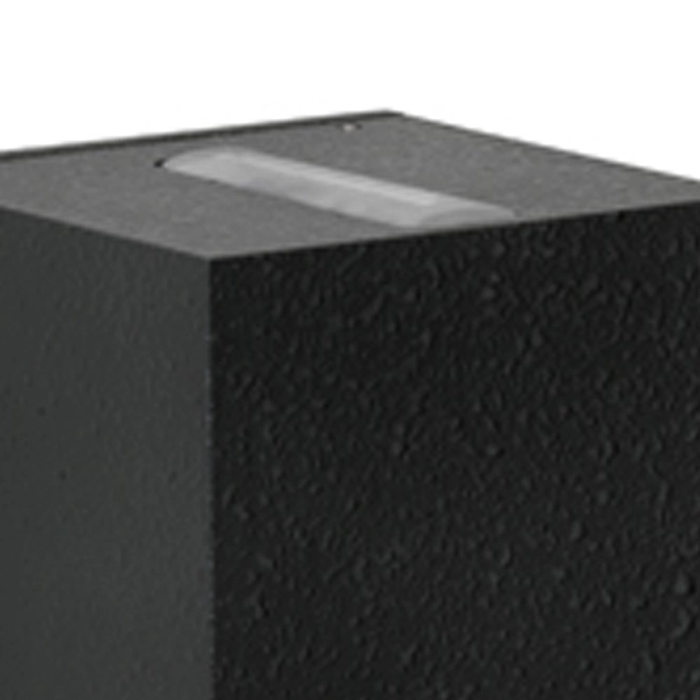 Vierkante Led muurlamp Lino 10,5cm - zwart Albert 4007235623710
