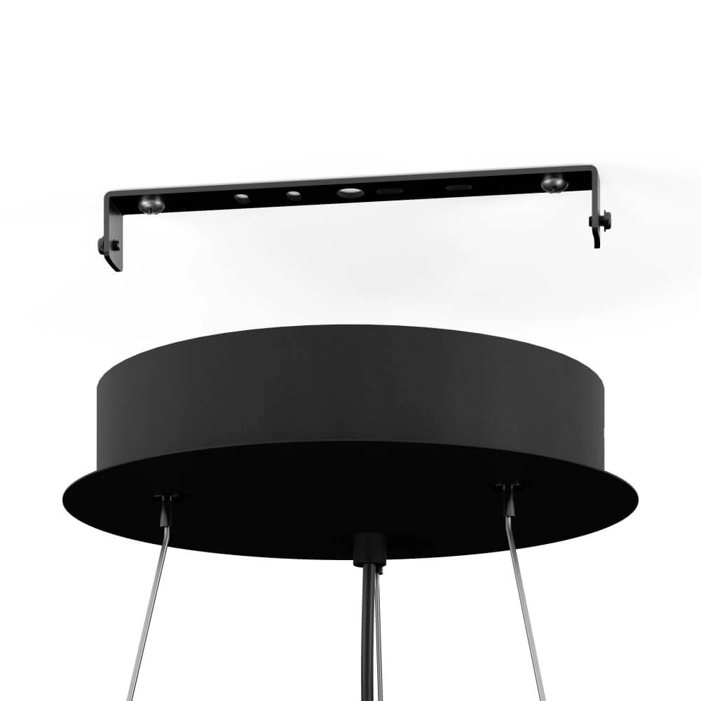 Zwarte led hanglamp Bruscoli Ø 60cm Stars of Light 9008606221172