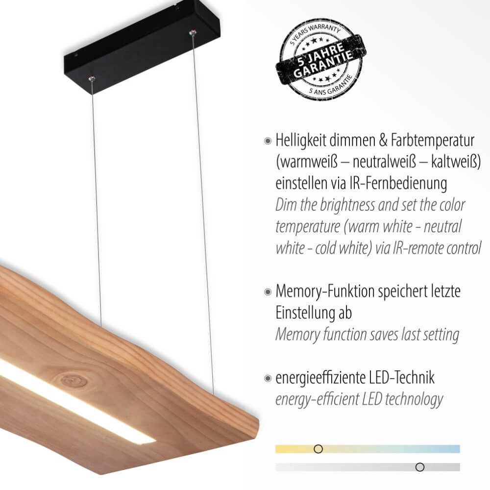 Hanglamp Palma hout Paul Neuhaus 4012248358924