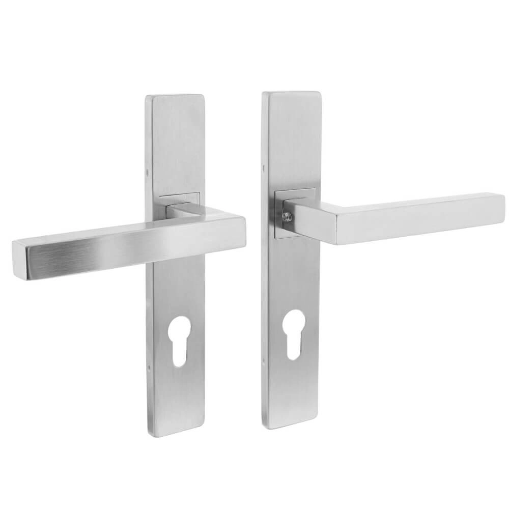 Deurklink Vierkant PC 72mm RVS