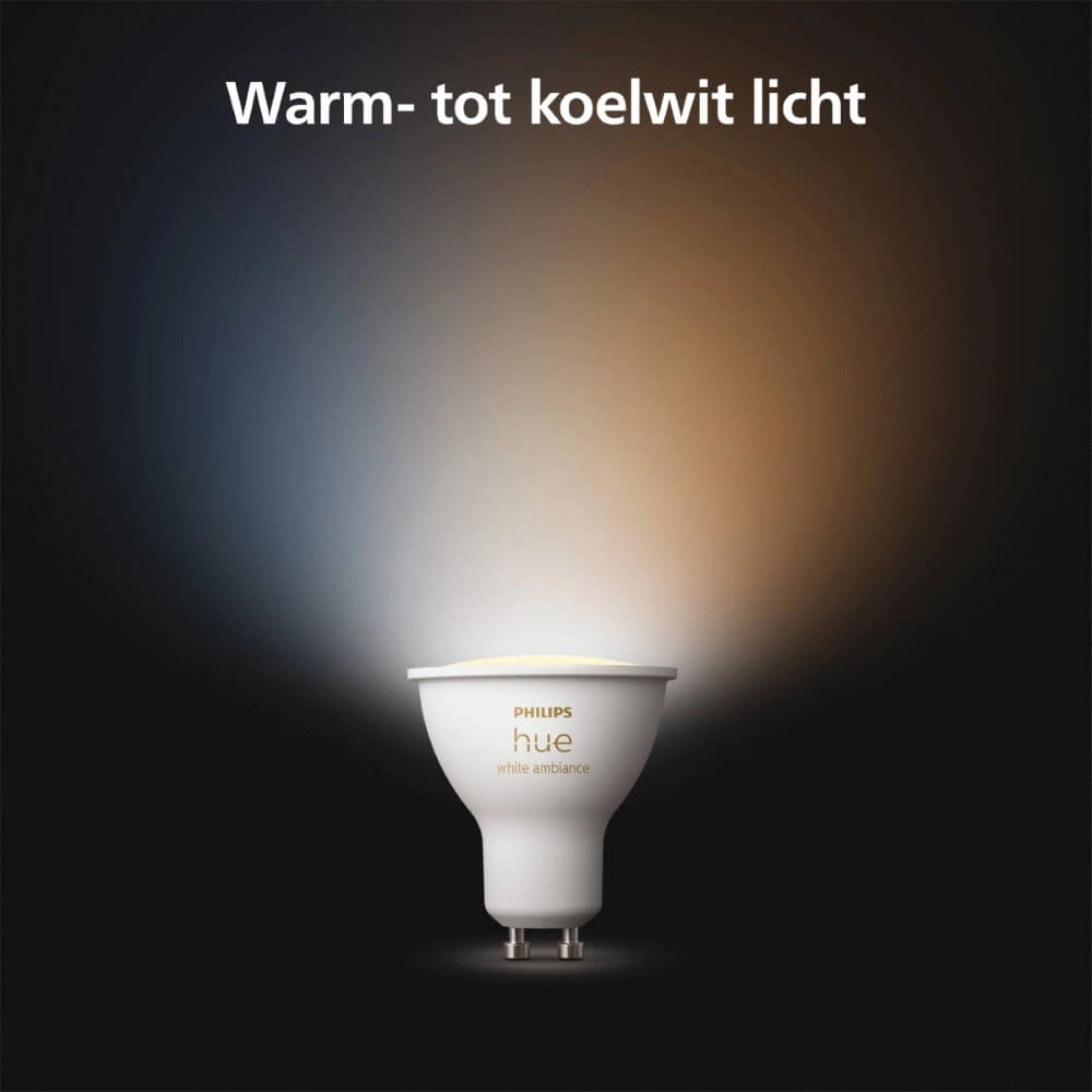Lichtbron Hue GU10 - 4,2W - White Ambiance Philips 8720169229976