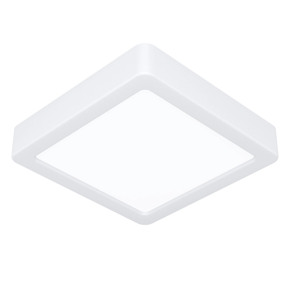 Led plafonnière Fueva 6 vierkant - wit - 15x15cm