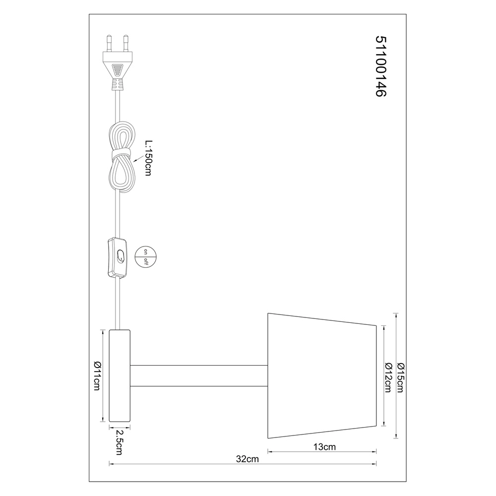 Schemerlamp Joris hout Globo 9007371580521