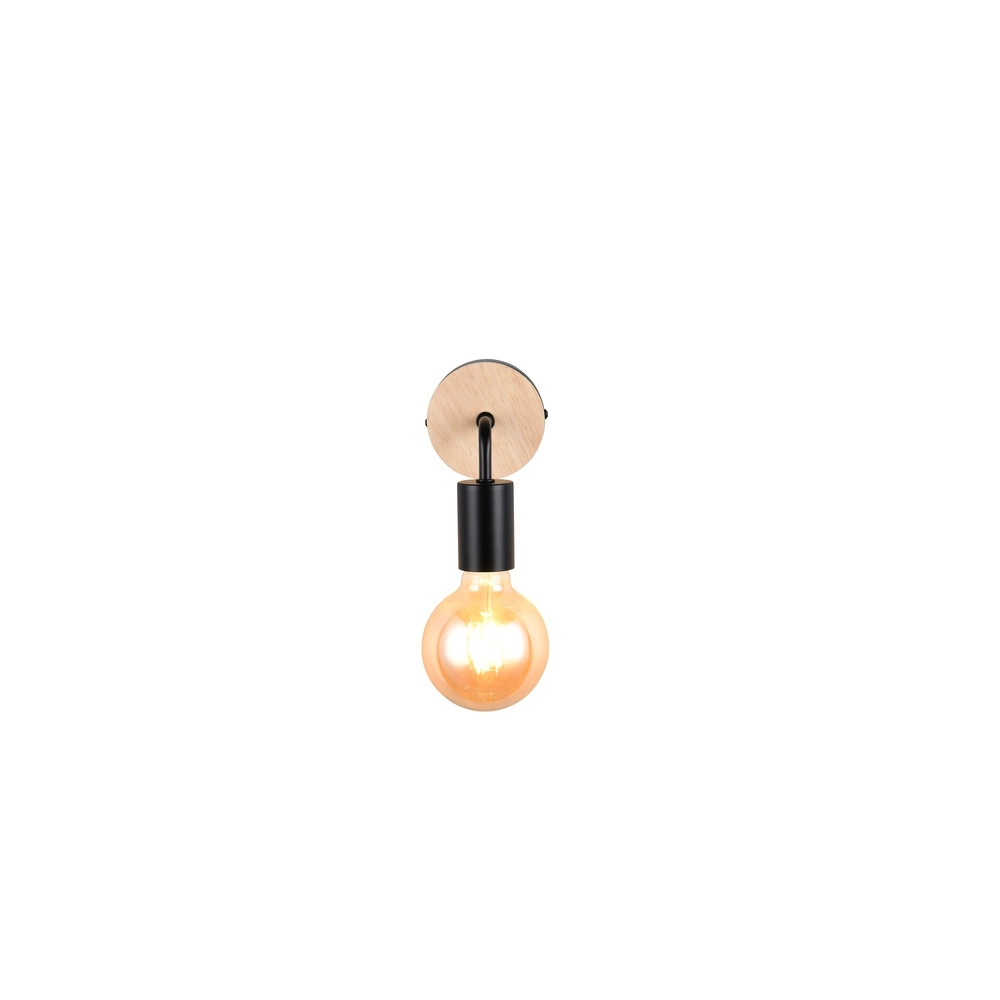 Wandlamp Merida zwart Trio 4017807670783