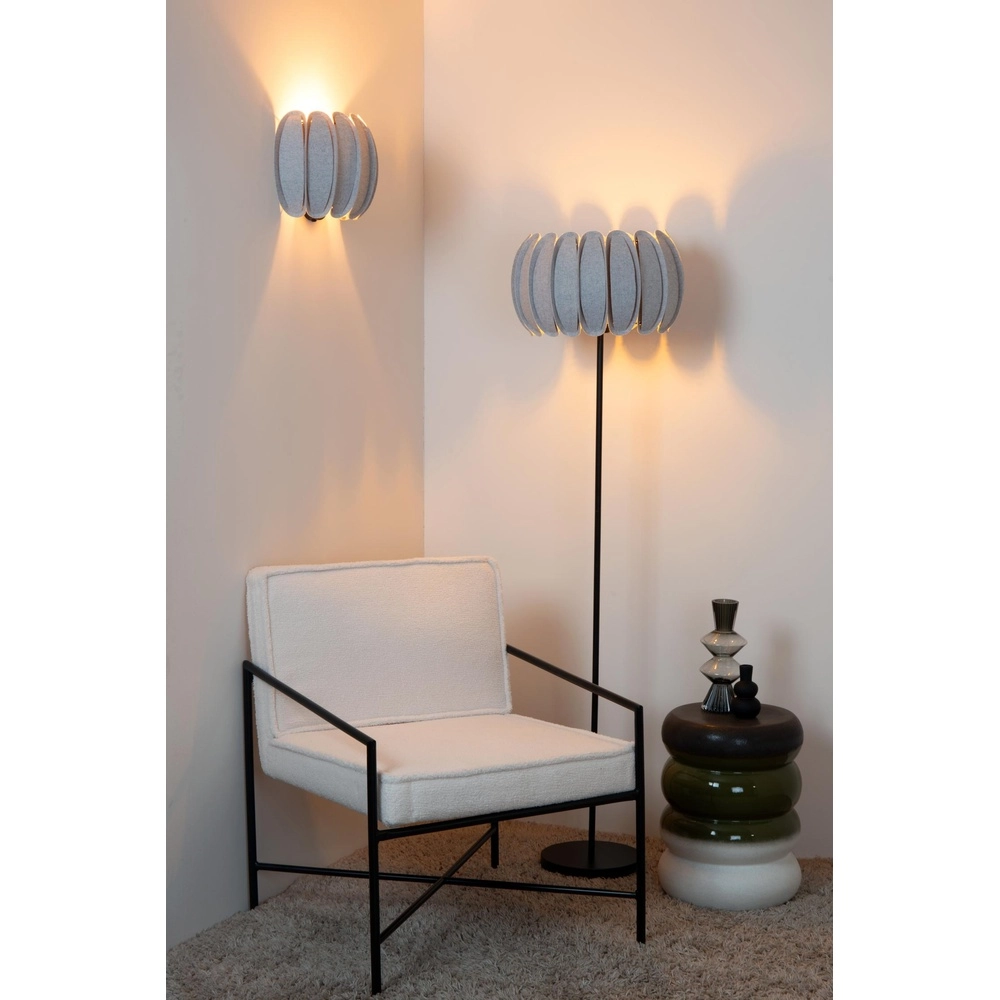 Vloerlamp Spencer grijs Lucide 5411212343758