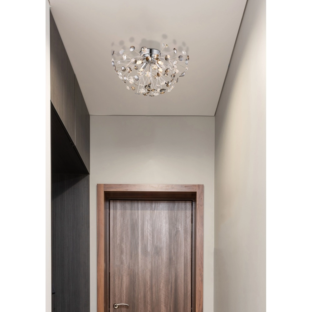 Plafondlamp Katrina chroom Ø 45cm Globo 9007371481330