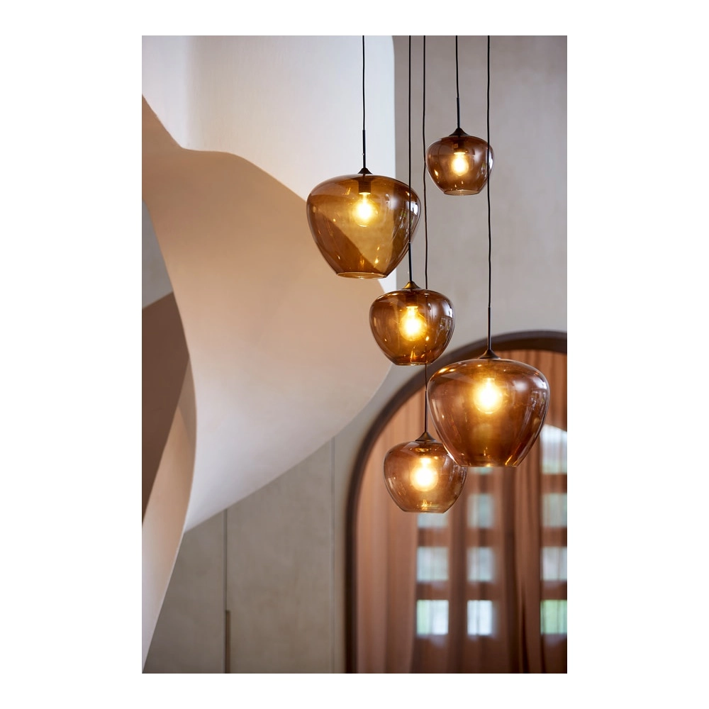 Hanglamp Mayson Ø 40cm amber Light & Living 8717807614218