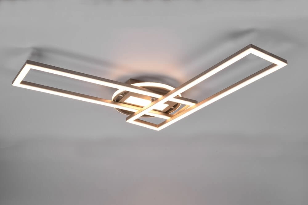 Verstelbare led plafondlamp Twister goud Trio 4017807540451