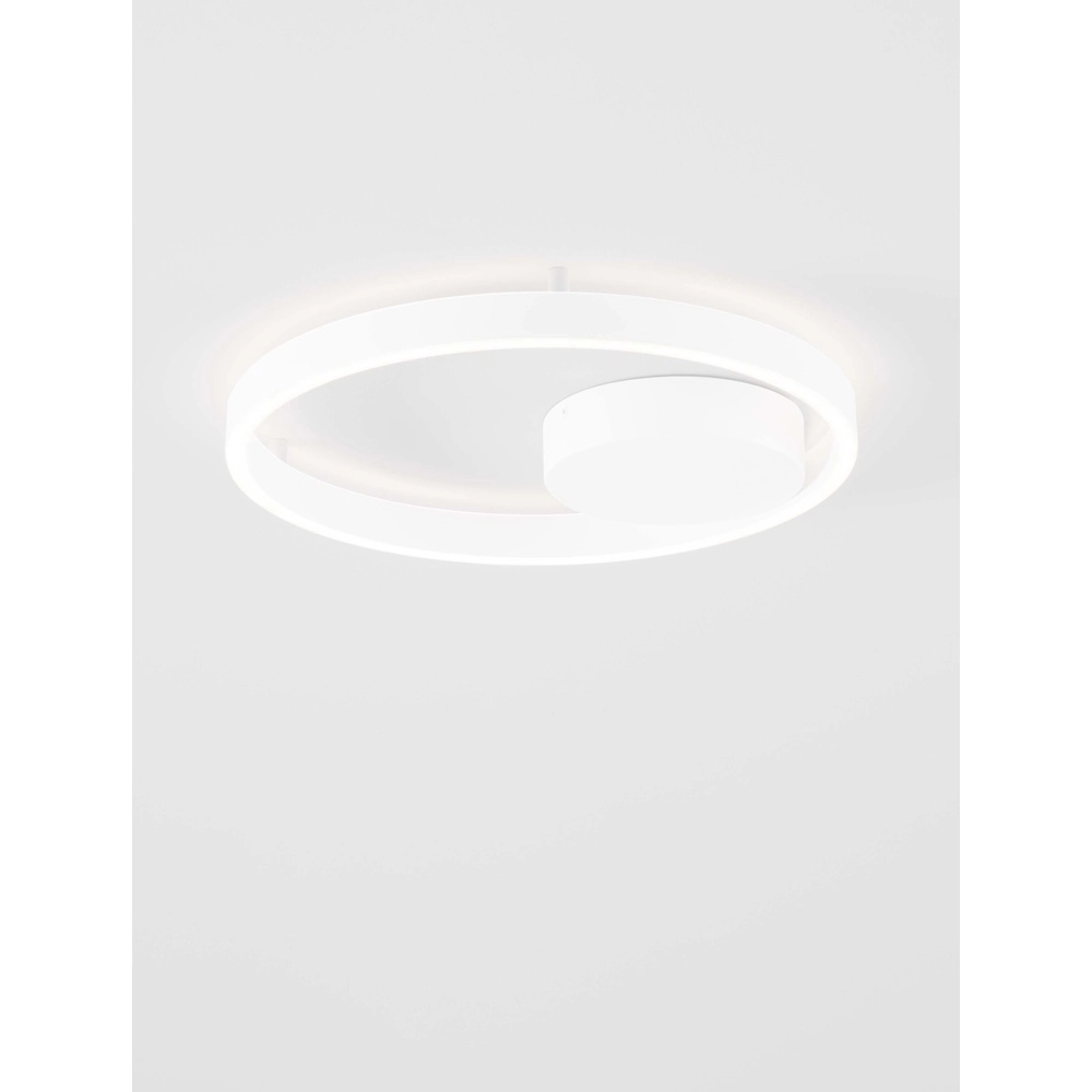 Plafondlamp Hedra rond Ø 40cm wit