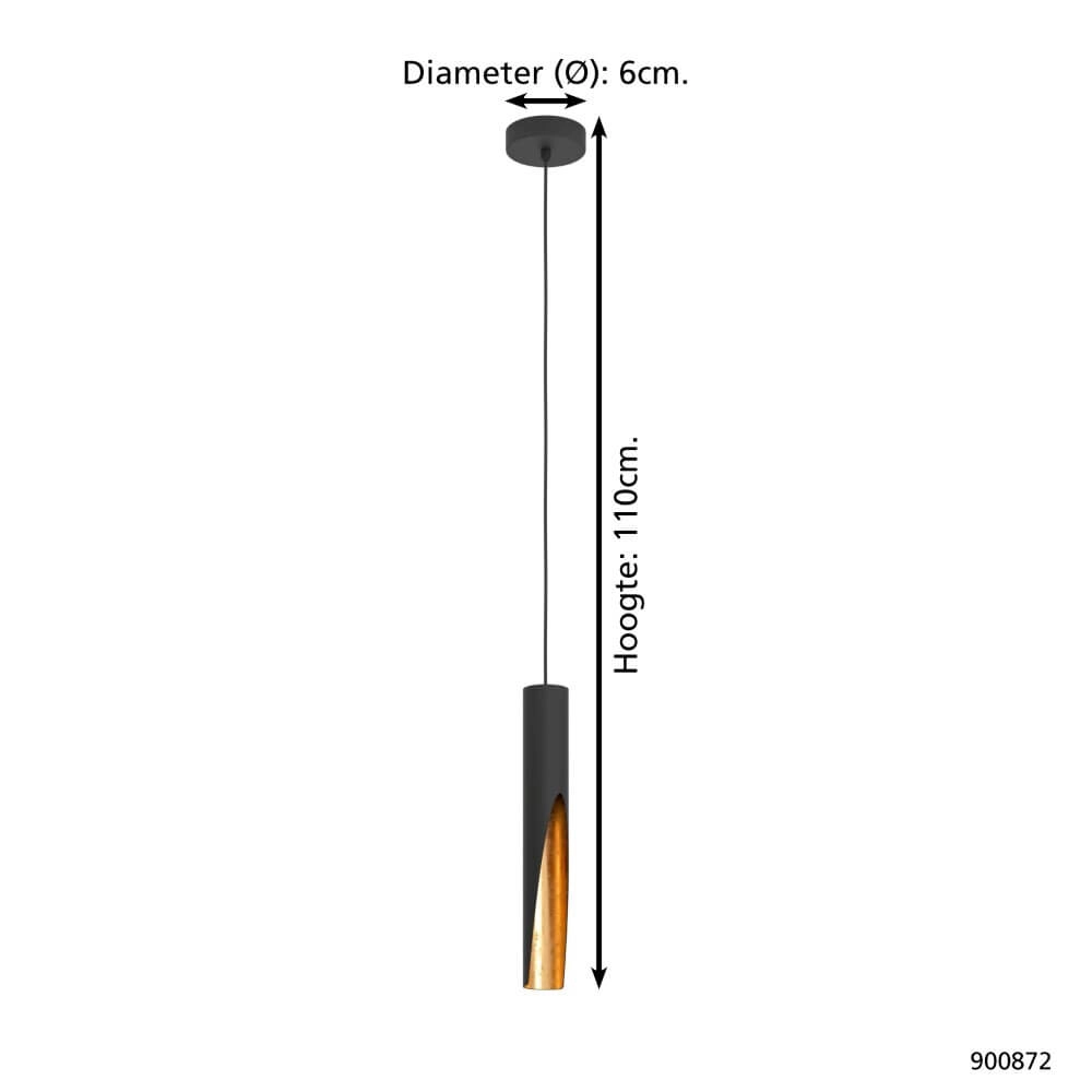 Led hanglamp Barbotto Ø 6cm Eglo 9008606270293