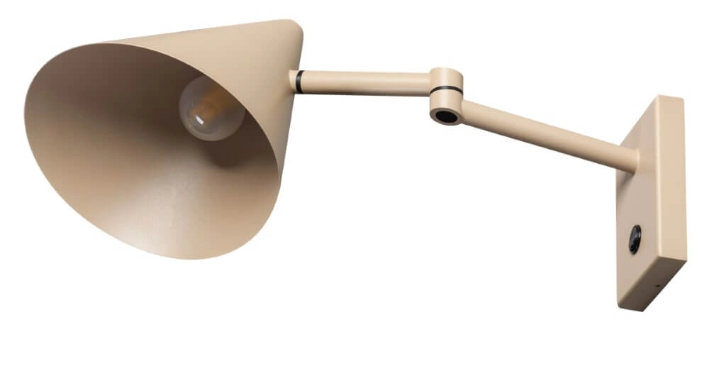 Design wandlamp Marvis zandkleurig