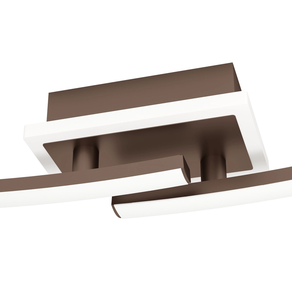 Plafondlamp Lungolago Led - brons - vierkant Eglo 9008606316083