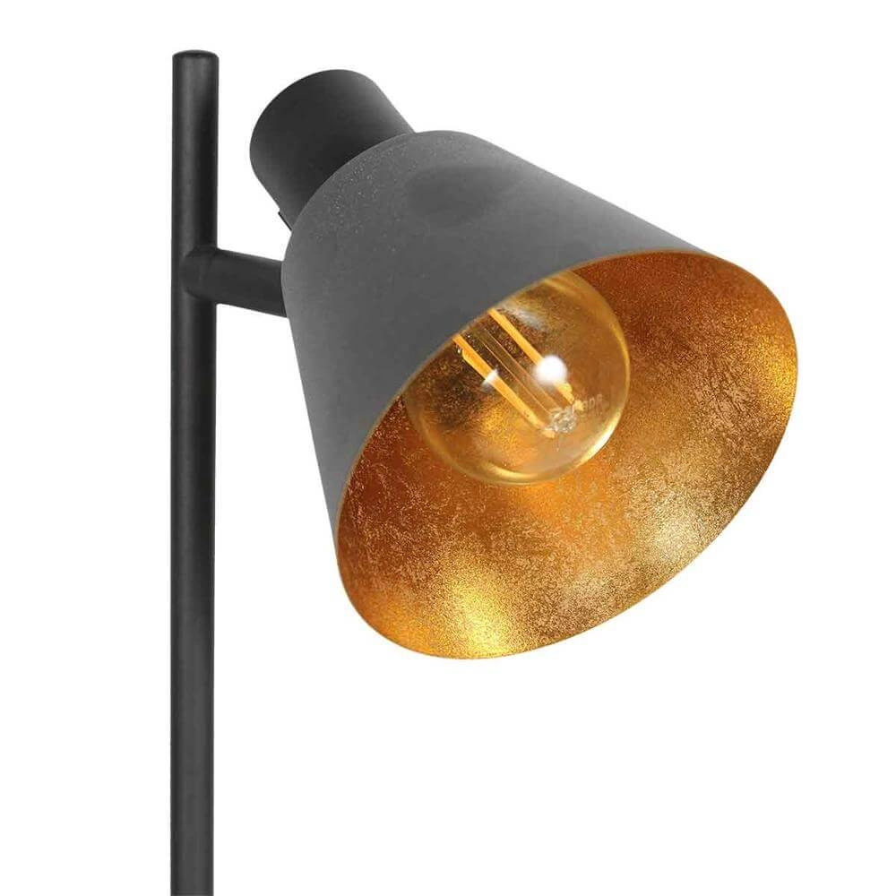 Tafellamp Oeroe zwart met goud Steinhauer 8712746176353