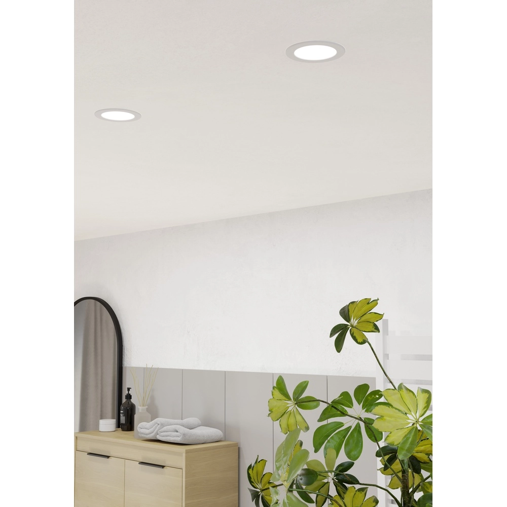 IP44 inbouw lamp Fueva 6 rond - wit - Ø 11,9cm Eglo 9008606330942