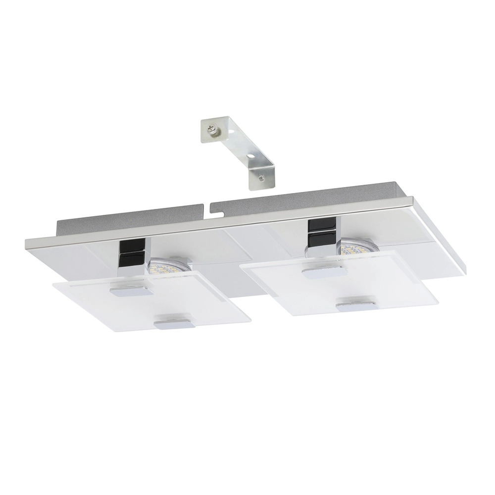 Moderne plafondlamp Vicaro 2-lichts chroom Eglo 9002759933128