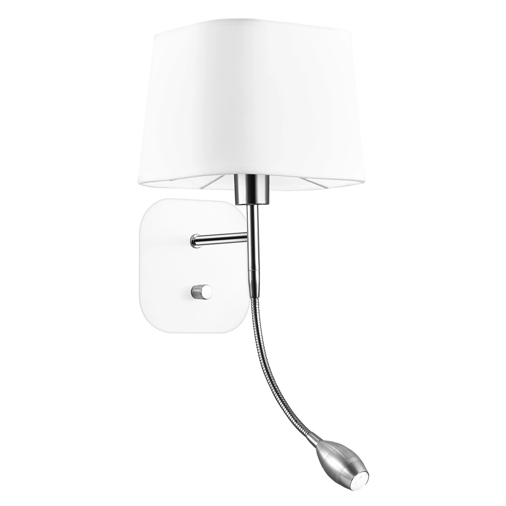 Wandlamp Montato wit met chroom